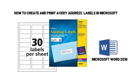 how to print pictures on avery labels in word